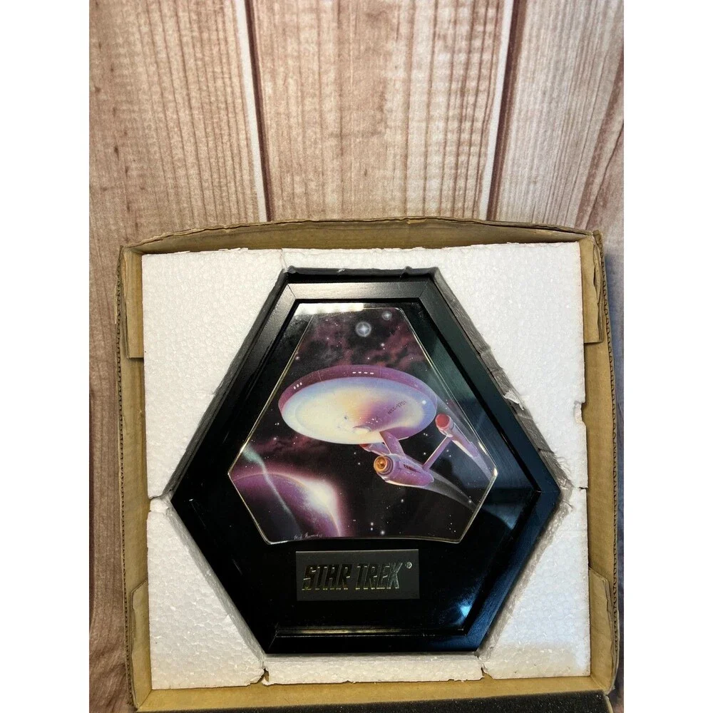 Star Trek Voyage of the Starship Porcelain Plaque